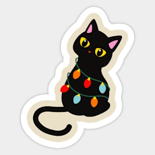 Merry Catmus Sticker